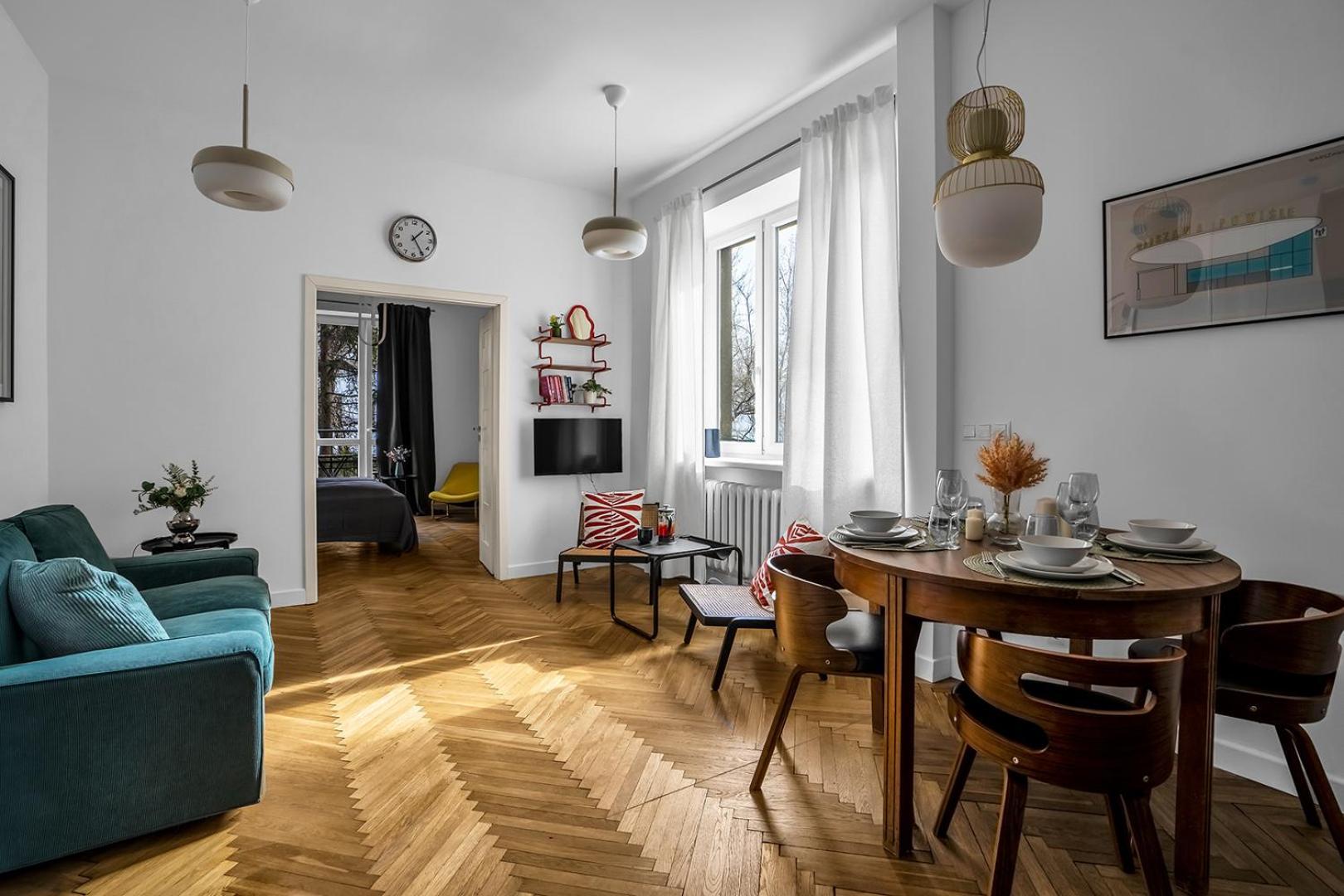 Near River - 58m2, Metro, Balcony Warsaw